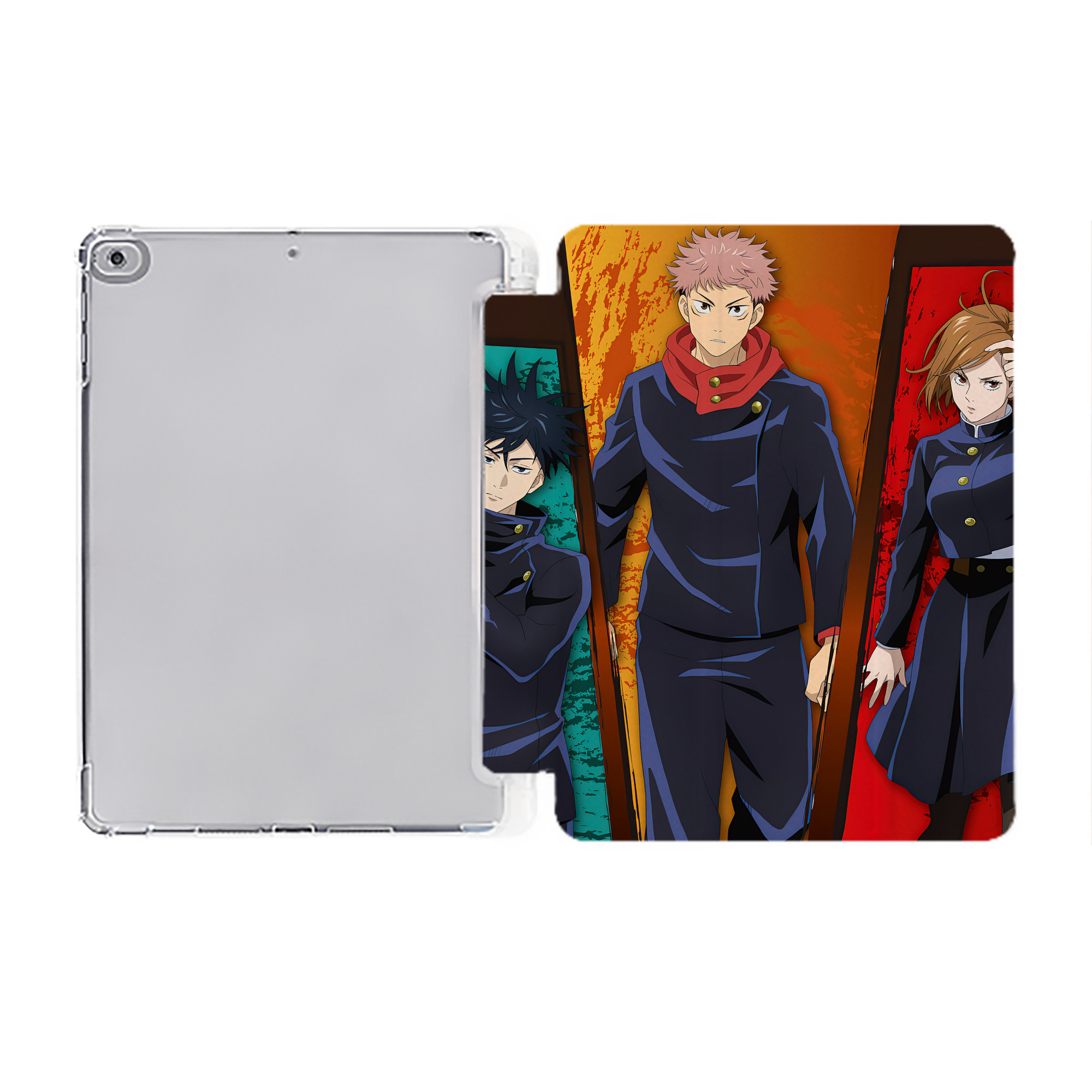 （画像用） SPY×FAMILY间谍家家酒 IPad ケース ペン収納付き 三つ折りスタンド PUレザー×シリコン 対応機種9.5/10.5/10.9インチ